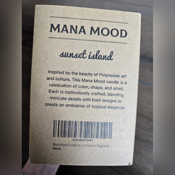 NEW 🥥🍍MANA MOOD Sunset Island Coconut & Pineapple 9oz Large Wood Wick Candle - Picture 3 of 13
